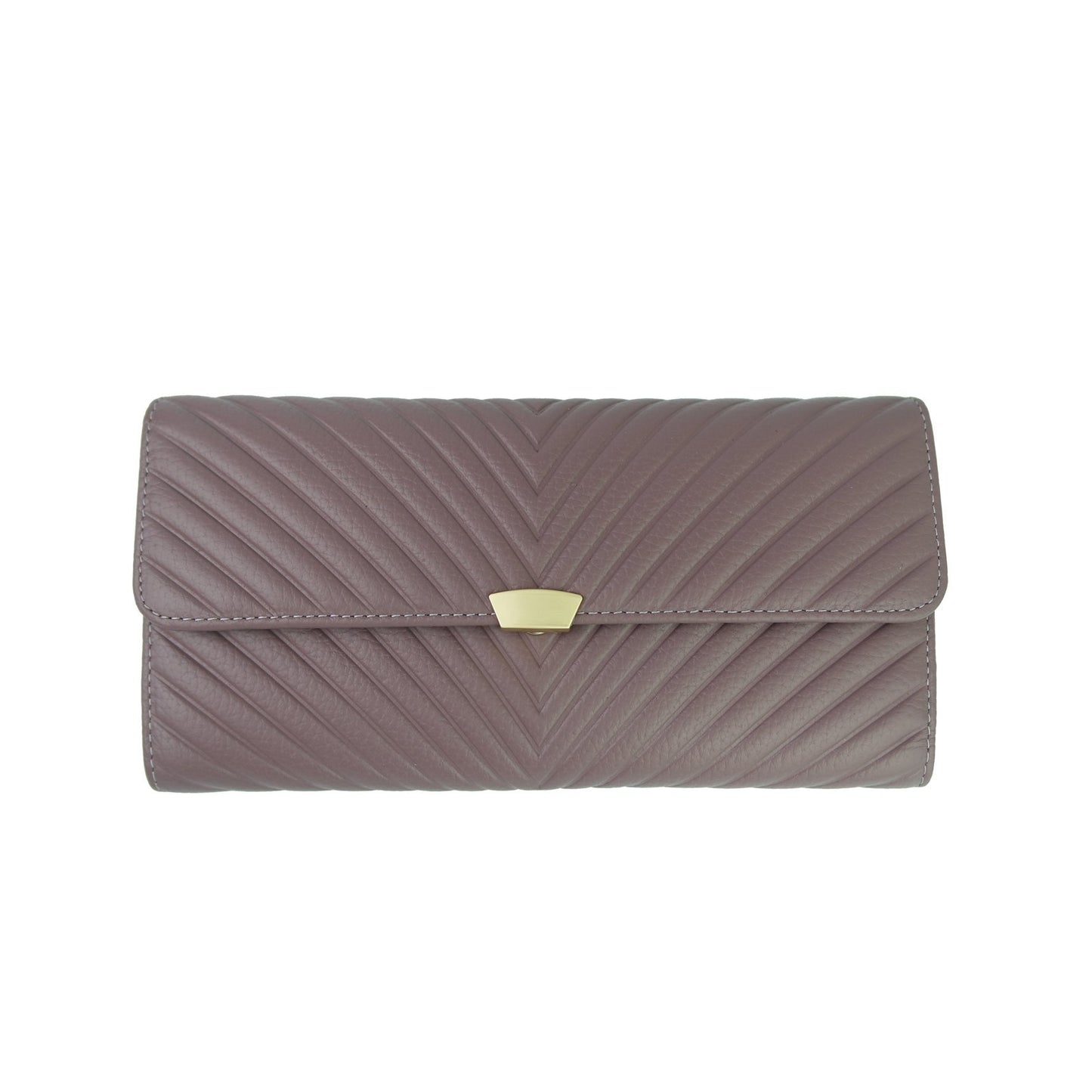 Women's cowhide leather wallet/purse Chevron design by Tomorrow Closet