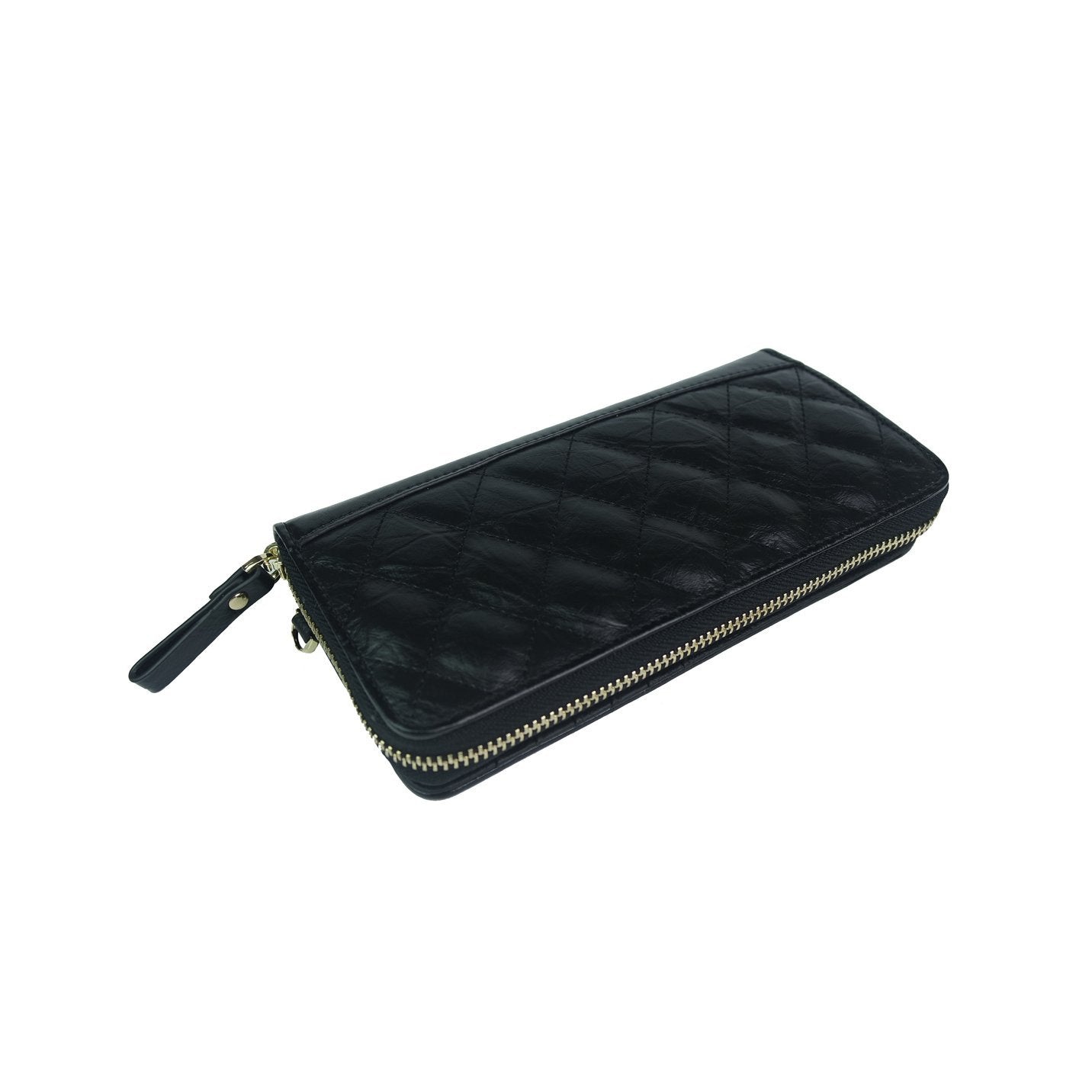 Women's cowhide leather wallet/purse Diamond design long version by Tomorrow Closet