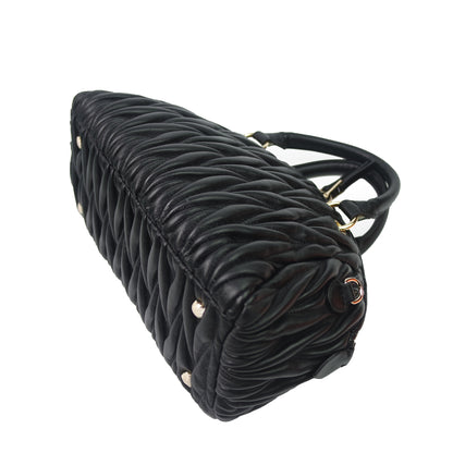 Women's lambskin leather Crescent bag Falten design by Tomorrow Closet