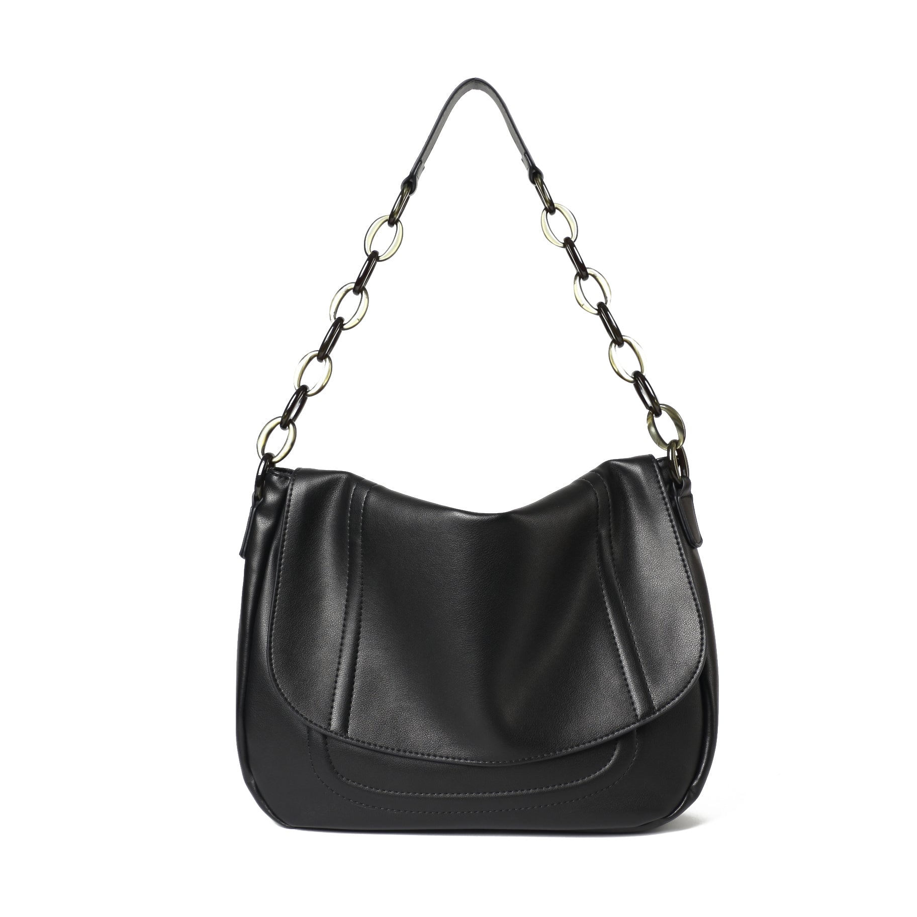 Women's genuine cowhide leather handbag Chain design Messenger sling bag by Tomorrow Closet