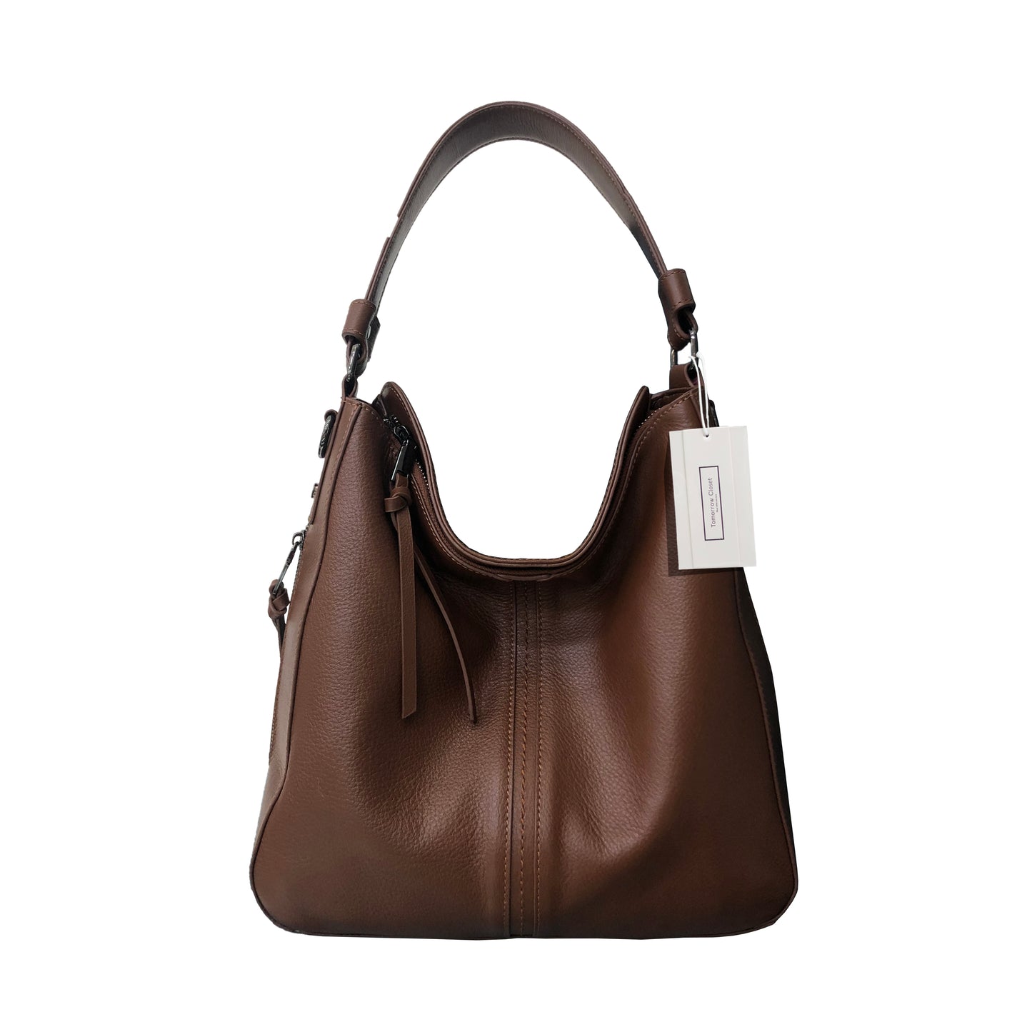 Women's genuine cowhide leather Hobo handbag Dilla V2 design by Tomorrow Closet