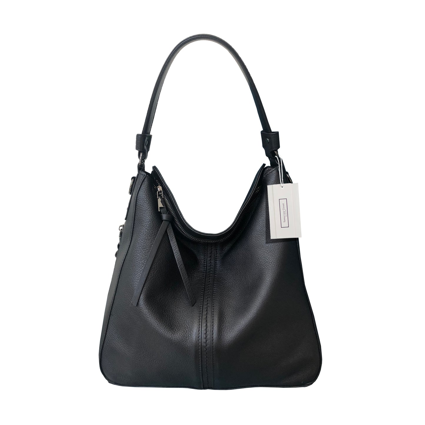 Women's genuine cowhide leather Hobo handbag Dilla V2 design by Tomorrow Closet