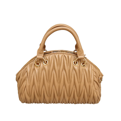 Women's lambskin leather Crescent bag Falten design by Tomorrow Closet