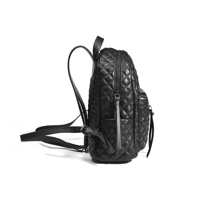 Women's lambskin leather Vyar design quilted backpack