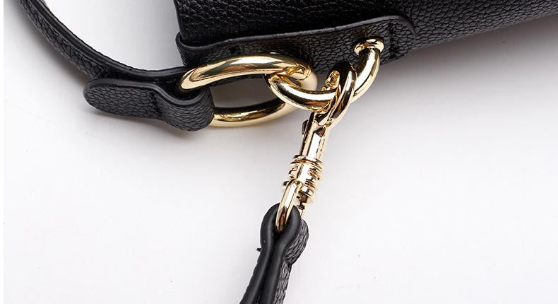 Women's genuine cowhide leather handbag Gloria design comes with one pouch by Tomorrow Closet